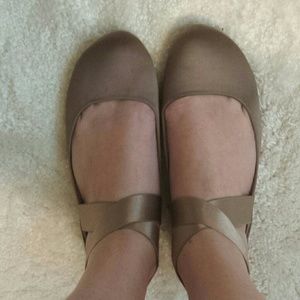 Bronze Ballet Flats